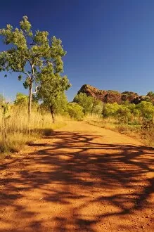 Images Dated 4th May 2008: Rocky outcrop and road, Keep River National Park, Northern Territory, Australia, Pacific