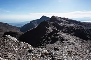 Fitness Prints: Rocky ridges leading to Pico de Caballo in Sierra Nevada National Park