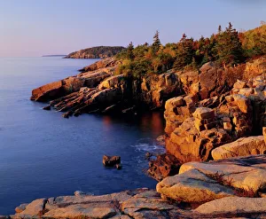 Fall Prints: Rocky shoreline