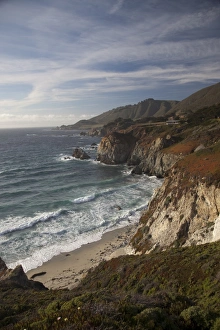 Images Dated 17th April 2009: Rocky shoreline south of Carmel, California, United States of America, North America