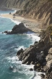 Rocky stretch of coastline in Big Sur, California, United States of America