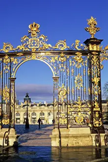 Elegance Prints: Rococo style gilded wrought iron gates by Jean Lamour