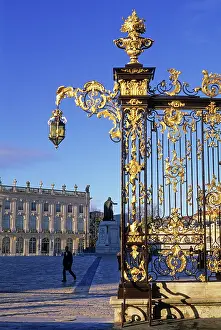 Gilded Prints: Rococo style gilded wrought iron gates by Jean Lamour