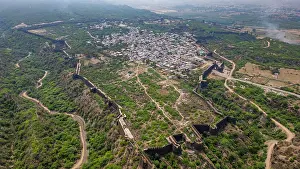 Settlement Prints: Rohtas Fort overlooking the surrounding landscape in Punjab