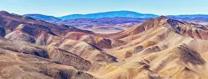 Argentina Prints: Rolling landscape around Cerro Galan caldera, Puna, Catamarca, Argentina