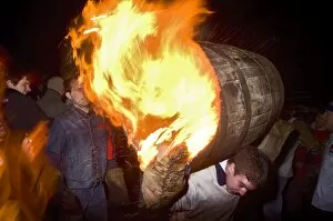 Images Dated 5th November 2006: Rolling of the Tar Barrels, Ottery St. Mary, Devon, England, United Kingdom, Europe