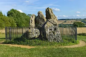 Warwickshire Prints: The Rollright Stones, an ancient site on the border of Oxfordshire and Warwickshire