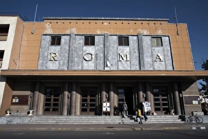 Asmara Prints: The Roma Cinema, an example of Italian architecture, Asmara, Eritrea, Africa