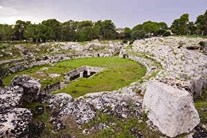 Theatre Prints: Roman Amphitheatre at Syracuse (Siracusa)