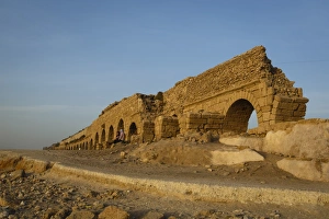 Caesarea Prints: The Roman aqueduct, Caesarea, Israel, Middle East
