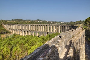 Roman Aqueduct, Pegoes, Portugal, Europe