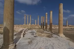 Images Dated 16th October 2007: Roman archaeological site of Sabratha, UNESCO World Heritage Site, Libya