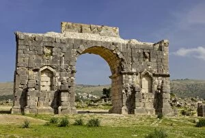 Images Dated 22nd March 2010: Roman archaeological site, Volubilis, UNESCO World Heritage Site, Meknes Region, Morocco
