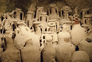 Pula Prints: Roman artifacts under the Amphitheatre, Pula, Istria, Croatia, Europe