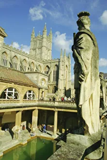 Clothes Prints: The Roman Baths, Bath, Avon, England, UK