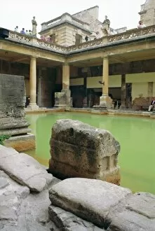 The Roman Baths, Bath, Avon, England, UK