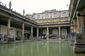 Avon Collection: The Roman Baths, Bath, UNESCO World Heritage Site, Somerset, England, United Kingdom