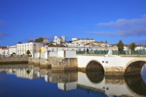 Roman Bridge Prints: Roman Bridge, Tavira, Eastern Algarve, Algarve, Portugal, Europe