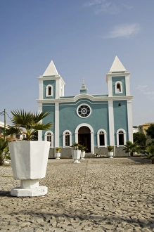 Roman Catholic church, Sao Filipe, Fogo (Fire), Cape Verde Islands, Africa