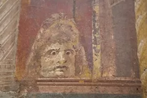 Roman frescoes at Ecolano (Herculaneum), UNESCO World Heritage Site, Campania