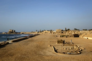Caesarea Prints: The Roman hippodrome, Caesarea, Israel, Middle East