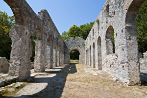 Images Dated 20th April 2008: The Roman ruins of Butrint, UNESCO World Heritage Site, Albania, Europe