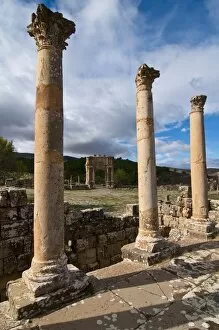 Images Dated 1st November 2010: The Roman ruins of Djemila, UNESCO World Heritage Site, Algeria, North Africa, Africa