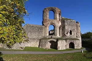 Images Dated 25th December 2011: Roman ruins of the Kaiserthermen, UNESCO World Heritage Site, Trier, Rhineland-Palatinate