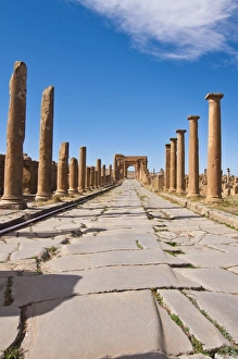 Algeria Prints: The Roman ruins, Timgad, UNESCO World Heritage Site, Algeria, North Africa, Africa