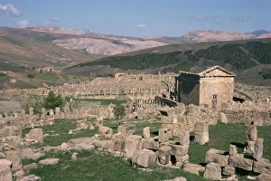 Roman site of old capitol Djemila, UNESCO World Heritage Site, Algeria