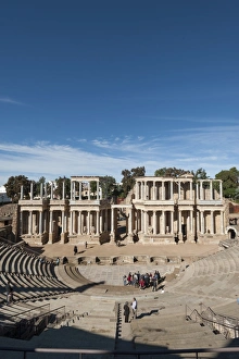 Roman Theater, Merida, UNESCO World Heritage Site, Badajoz, Extremadura, Spain, Europe