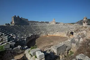 Theater Prints: Roman Theater, Xanthos Archaeological Site, UNESCO, Near Kalkan, Antalya, Turkey