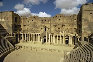 Roman theatre dating from the 2nd century AD, Bosra, UNESCO World Heritage Site