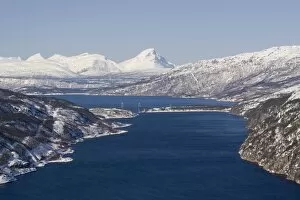 Nordland Gallery: Rombakfjord from Ofoten railway, Narvik, Nordland, Norway, Scandinavia, Europe
