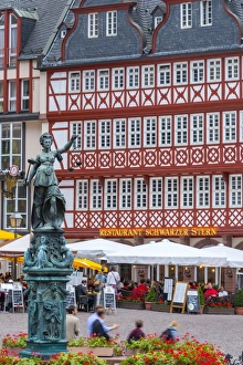 Hesse Prints: Romerberg, Altstadt (Old Town), Frankfurt am Main, Hesse, Germany, Europe