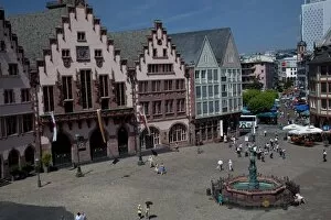 Images Dated 21st July 2010: The Romerberg plaza one of the major landmarks in Frankfurt am Main, Hesse