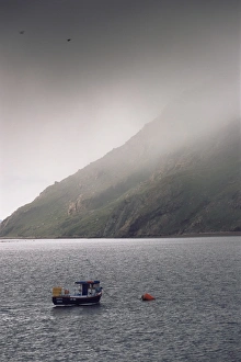 Shetland Island Prints: Ronas Voe and fishing boat