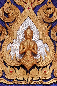 Backgrounds Prints: Roof detail, Wat Phra Kaew (Temple of the Emerald Budda)