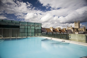 Roof Top Pool in New Royal Bath, Thermae Bath Spa, Bath, Avon, England