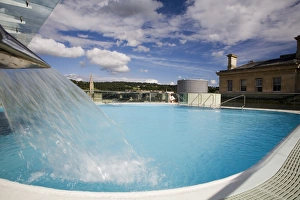 Roof Top Pool in New Royal Bath, Thermae Bath Spa, Bath, Avon, England