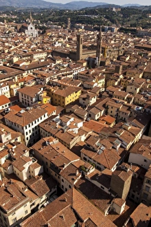 Catholic Prints: Roof tops of Florence, Italy, Tuscany, Europe