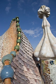 Casa Batlo Prints: Rooftop, Casa Batlo