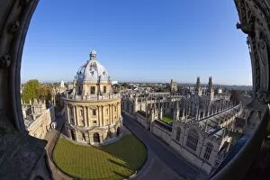 Images Dated 8th October 2009: Rooftop view of Radcliffe Camera and All Souls College from University Church of St