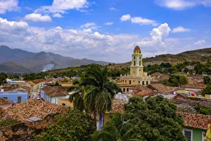 Rooftop view of Trinidad, UNESCO World Heritage Site, Sancti Spiritus, Cuba, West Indies