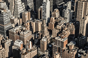 Midtown Prints: Rooftops, Midtown, Manhattan, New York, United States of America, North America