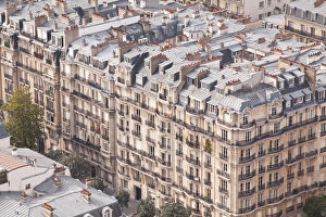 The rooftops of Paris from the Eiffel Tower