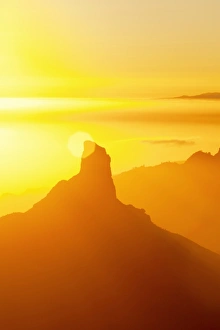 Tenerife Prints: Roque Bentayga and Tenerife in distance