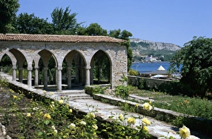 Rose Prints: The Rose Garden and folly, The Palace of Queen Marie