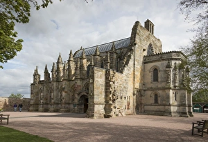 Chapel Prints: Rosslyn Chapel from the northwest, Roslin, Midlothian, Scotland, United Kingdom, Europe