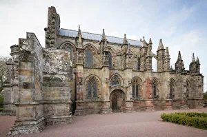 Chapel Prints: Rosslyn Chapel from the south, Roslin, Midlothian, Scotland, United Kingdom, Europe